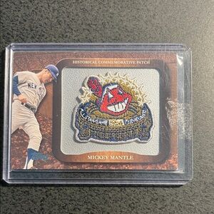 Mickey Mantle 1954 AllStar Game Commemorative Patch Card